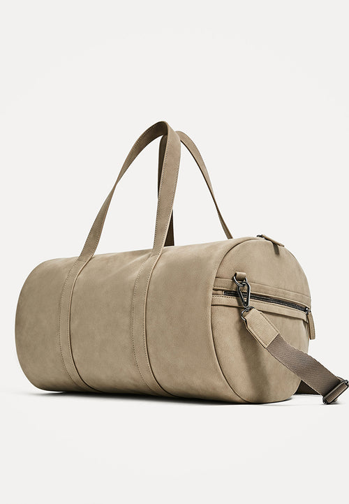 BEIGE DUFFLE BAG